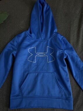Under Armour Royal Blue Logo Pullover Hoodie
